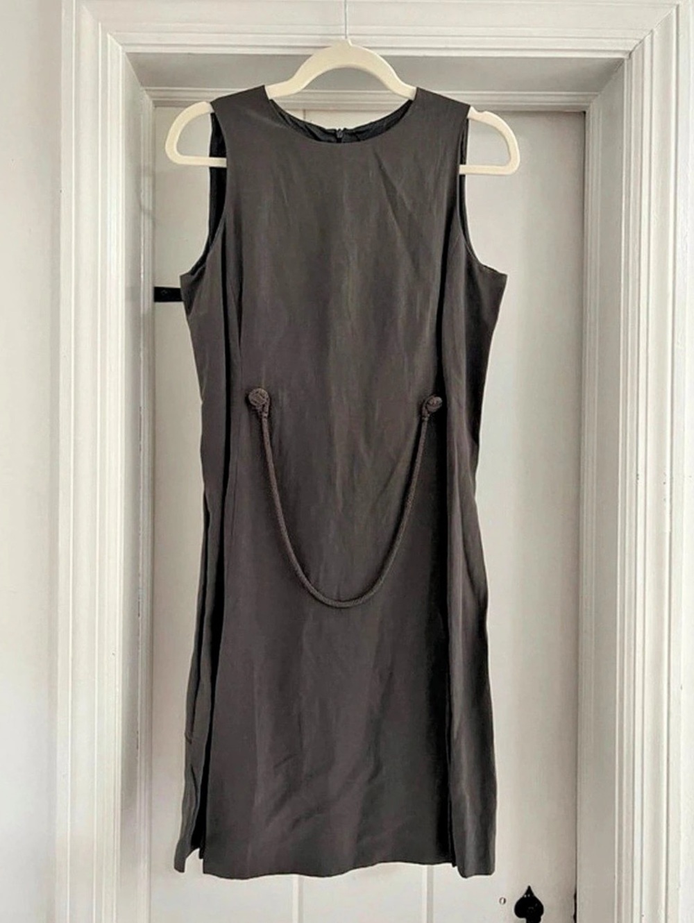 Emporio Armani gray sleeveless dress Y2K
